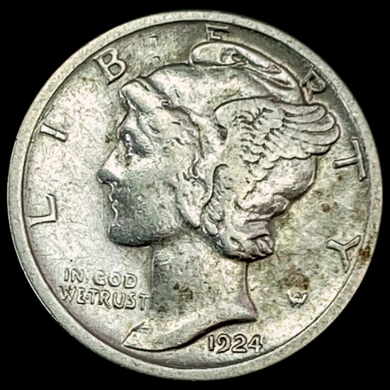 1924-D Mercury Dime CLOSELY UNCIRCULATED