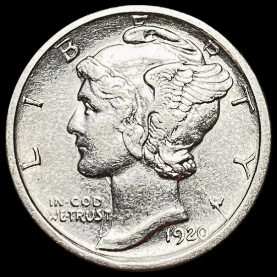 1920-D Mercury Dime NEARLY UNCIRCULATED