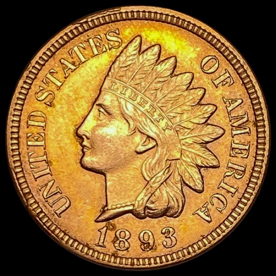 1893 RD Indian Head Cent UNCIRCULATED