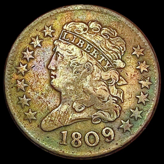 1809 Classic Head Half Cent LIGHTLY CIRCULATED