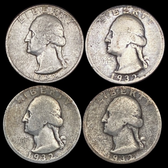 [4] 1932-D Washington Silver Quarter NICELY CIRCULATED