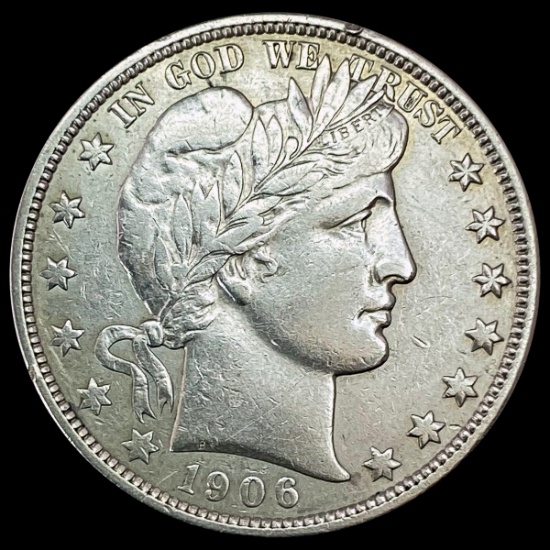 1906-D Barber Half Dollar CLOSELY UNCIRCULATED