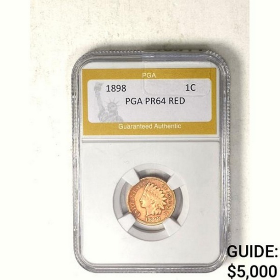 1989 Indian Head Cent PGA PR64 Red