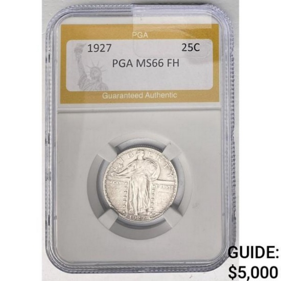 1927 Standing Liberty Quarter PGA MS66 FH