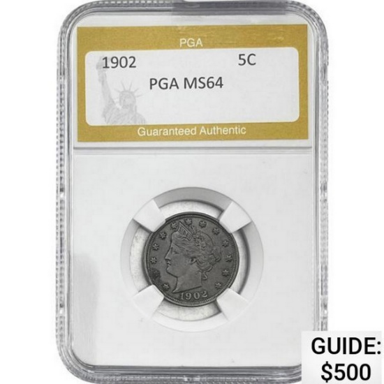 1902 Liberty Victory Nickel PGA MS64