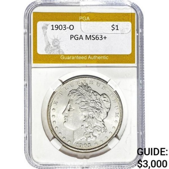 1903-O Morgan Silver Dollar PGA MS63+