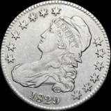 1829 Capped Bust Half Dollar LIGHTLY CIRCULATED