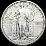 1917 Type 1 Standing Liberty Quarter UNCIRCULATED