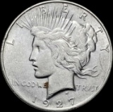 1927 Silver Peace Dollar CLOSELY UNCIRCULATED