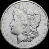 1904-S Silver Morgan Dollar NEARLY UNCIRCULATED