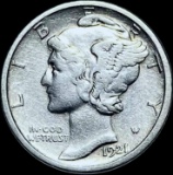 1921 Silver Mercury Dime CLOSELY UNCIRCULATED
