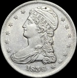 1838 Silver Half Dollar (Capped Bust) CLOSELY UNCIRCULATED