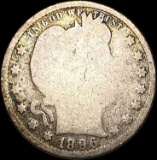1896 Barber Quarter NICELY CIRCULATED