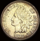 1875 Indian Head Cent CHOICE AU