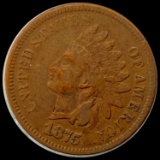 1875 Indian Head Cent ABOUT UNCIRCULATED