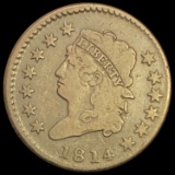 1814 Classic Head Large Cent NICELY CIRCULATED