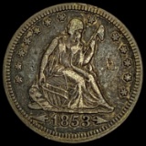 1853 Arrows Seated Liberty Quarter LIGHTLY CIRCULATED LIGHTLY CIRCULATED