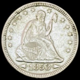 1853 Arrows Seated Liberty Quarter UNCIRCULATED UNCIRCULATED