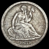 1837 Seated Liberty Half Dime NICELY CIRCULATED NICELY CIRCULATED