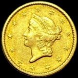 1850 Rare Gold Dollar ABOUT UNCIRCULATED