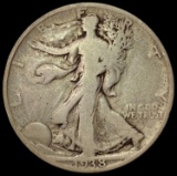 1938-D Walking Liberty Half Dollar LIGHTLY CIRCULATED