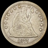 1877-CC Seated Liberty Quarter LIGHTLY CIRCULATED