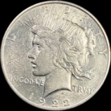 1922 Silver Peace Dollar NEARLY UNCIRCULATED
