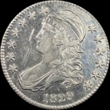 1829 Capped Bust Half Dollar CLOSELY UNCIRCULATED