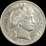1916 Barber Dime NEARLY UNCIRCULATED