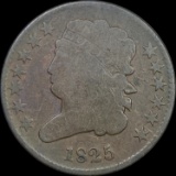 1825 Classic Head Half Cent NICELY CIRCULATED