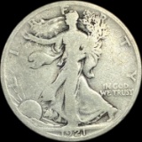 1921-S Silver Walking Liberty Half Dollar NICELY CIRCULATED
