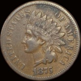 1875 Indian Head Cent LIGHTLY CIRCULATED