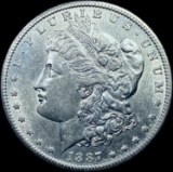 1887-S Silver Morgan Dollar CHOICE AU