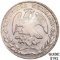 1877Zs JS Mexico Silver 8 Reales NEARLY UNCIRCULATED