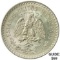 1943-M Mexico Silver Peso-Cap and Rays UNCIRCULATED
