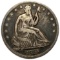 1865 Seated Liberty Half Dollar Fine