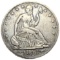 1853-O Arrows Rays Seated Liberty Half Dollar VF