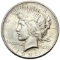 1921 Silver Peace Dollar AU+