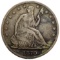 1870 Seated Liberty Half Dollar Fine