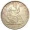 1854-O Arrows Seated Liberty Half Dollar AU