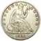 1860-S Seated Liberty Half Dollar XF