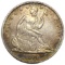 1870 Seated Liberty Half Dollar AU