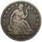 1876-CC Seated Liberty Half Dollar Avg Circ