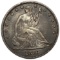 1870 Seated Liberty Half Dollar XF