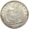 1877 Seated Liberty Half Dollar AU