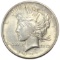 1921 Silver Peace Dollar AU