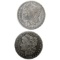 [2] 1890-CC Key Date Morgan Silver Dollar [2 Coins]