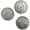 1878-1890 UNC Morgan Silver Dollar [3 Coins]