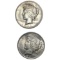 1921, 1924-S High Grade Key Date Sil Peace Dollar [2 Coins]
