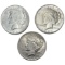 1924-1925 Better Date Silver Peace Dollar [3 Coins]